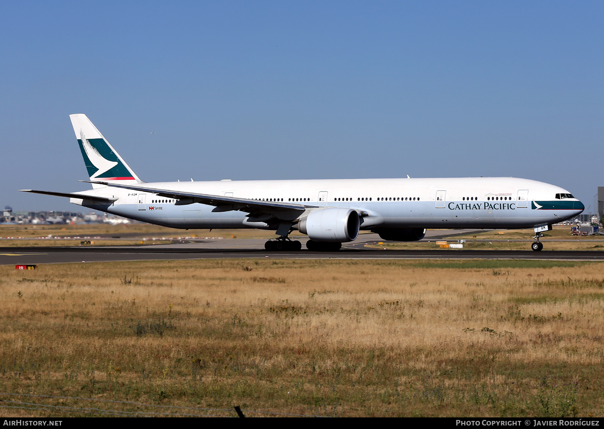 Aircraft Photo of B-KQM | Boeing 777-367/ER | Cathay Pacific Airways | AirHistory.net #495580