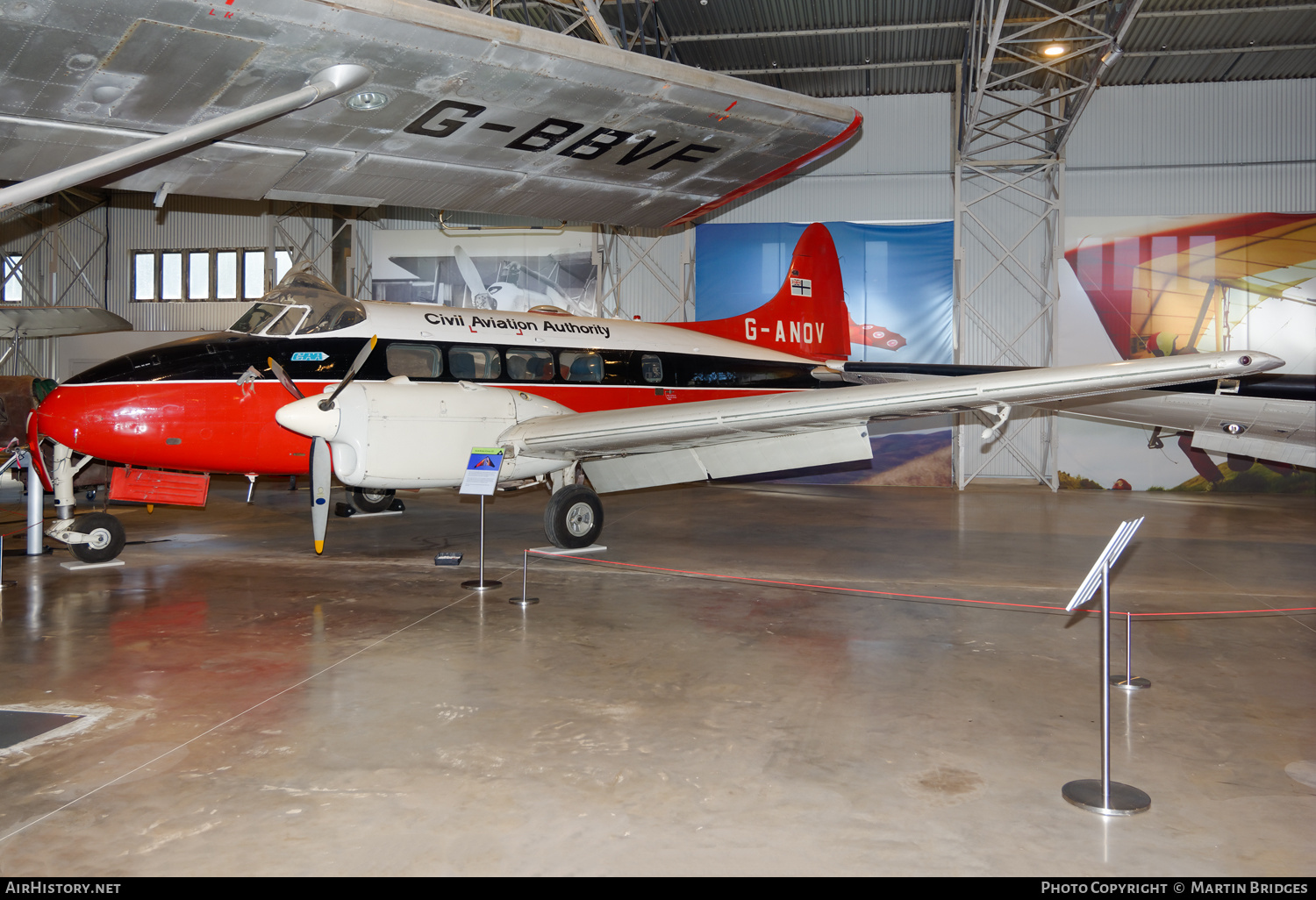 Aircraft Photo of G-ANOV | De Havilland D.H. 104 Dove 6 | Civil Aviation Authority - CAA | AirHistory.net #495594