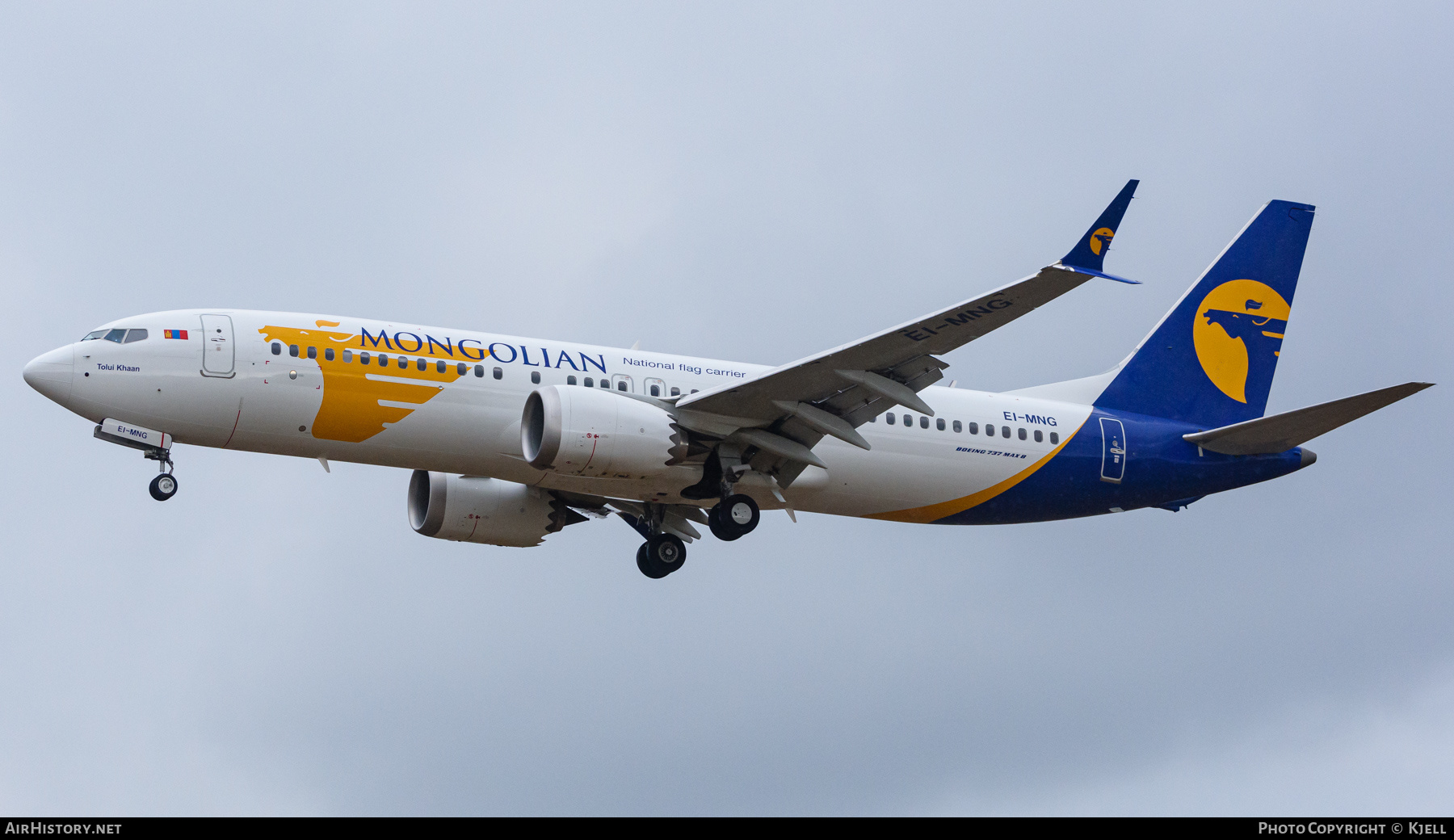 Aircraft Photo of EI-MNG | Boeing 737-8 Max 8 | MIAT Mongolian Airlines | AirHistory.net #495634