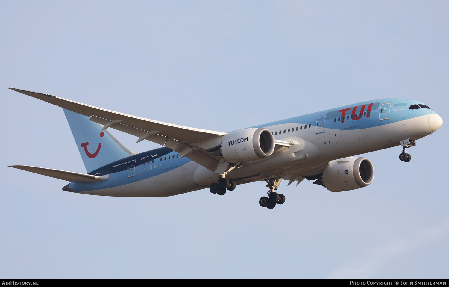 Aircraft Photo of G-TUIC | Boeing 787-8 Dreamliner | TUI | AirHistory.net #495689