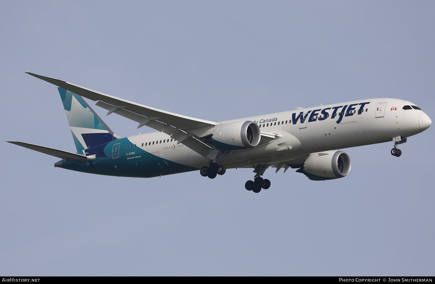 Aircraft Photo of C-GYRS | Boeing 787-9 Dreamliner | WestJet | AirHistory.net #495696