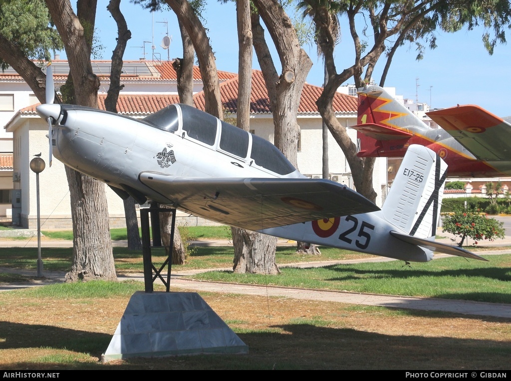 Aircraft Photo of E.17-25 | Beech T-34A Mentor (45) | Spain - Air Force | AirHistory.net #495702