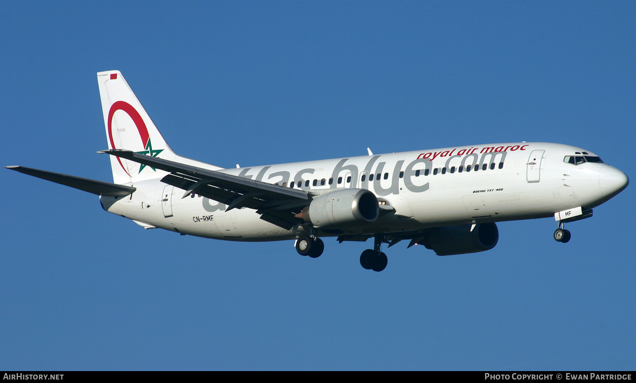Aircraft Photo of CN-RMF | Boeing 737-4B6 | Atlas Blue | AirHistory.net #495806