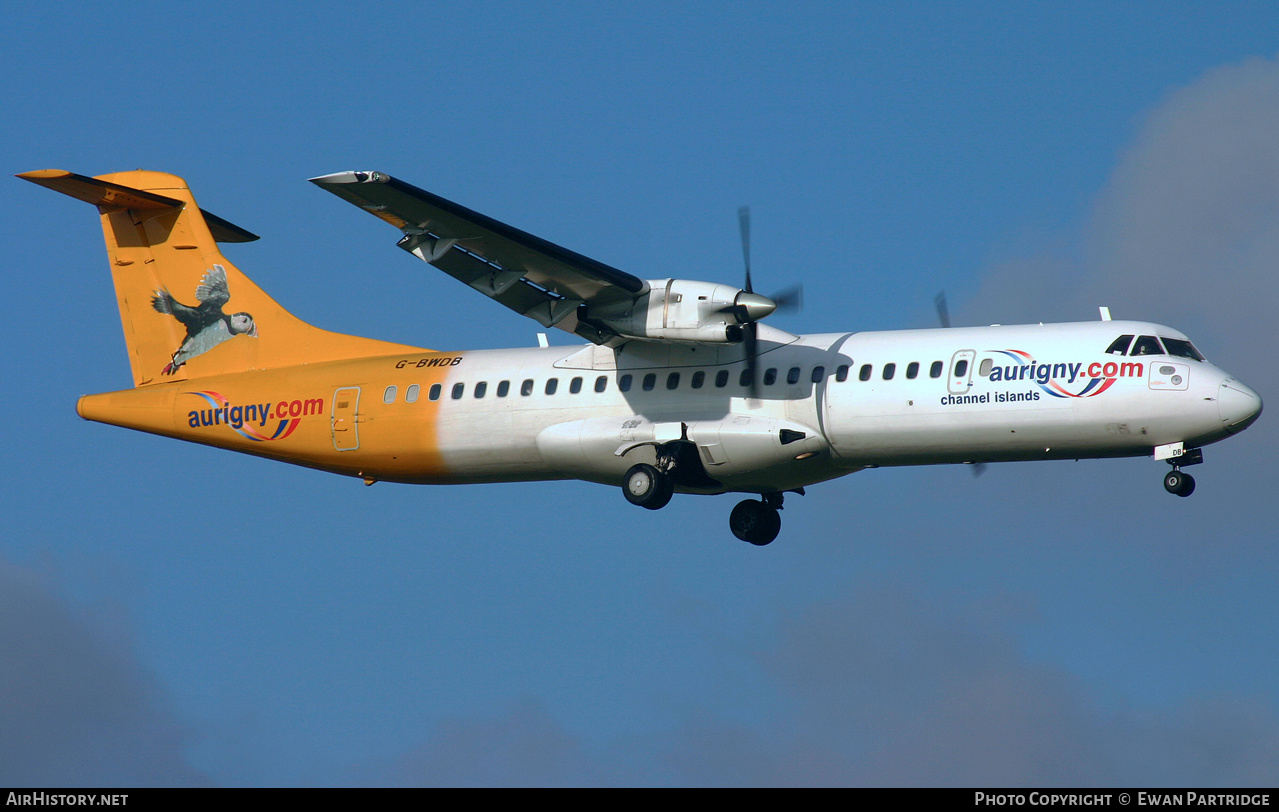 Aircraft Photo of G-BWDB | ATR ATR-72-202 | Aurigny Air Services | AirHistory.net #495807