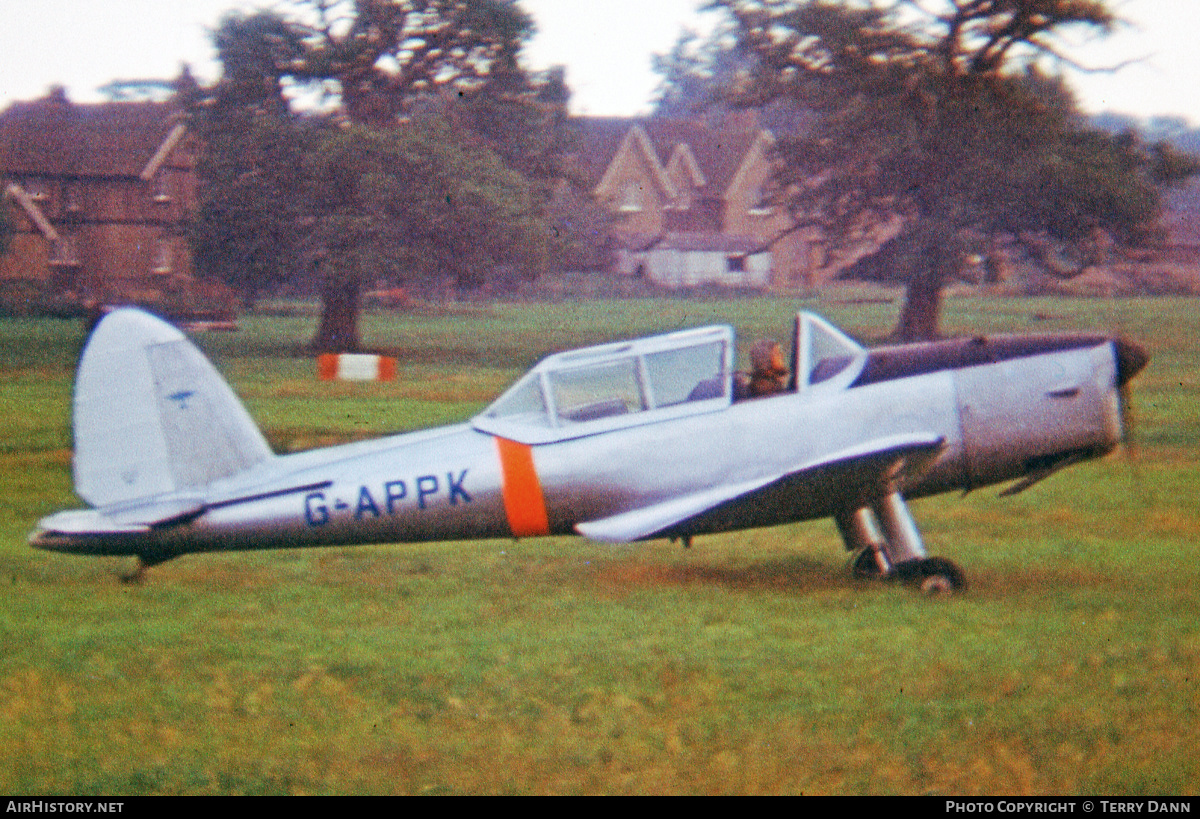 Aircraft Photo of G-APPK | De Havilland DHC-1 Chipmunk Mk22 | AirHistory.net #495830