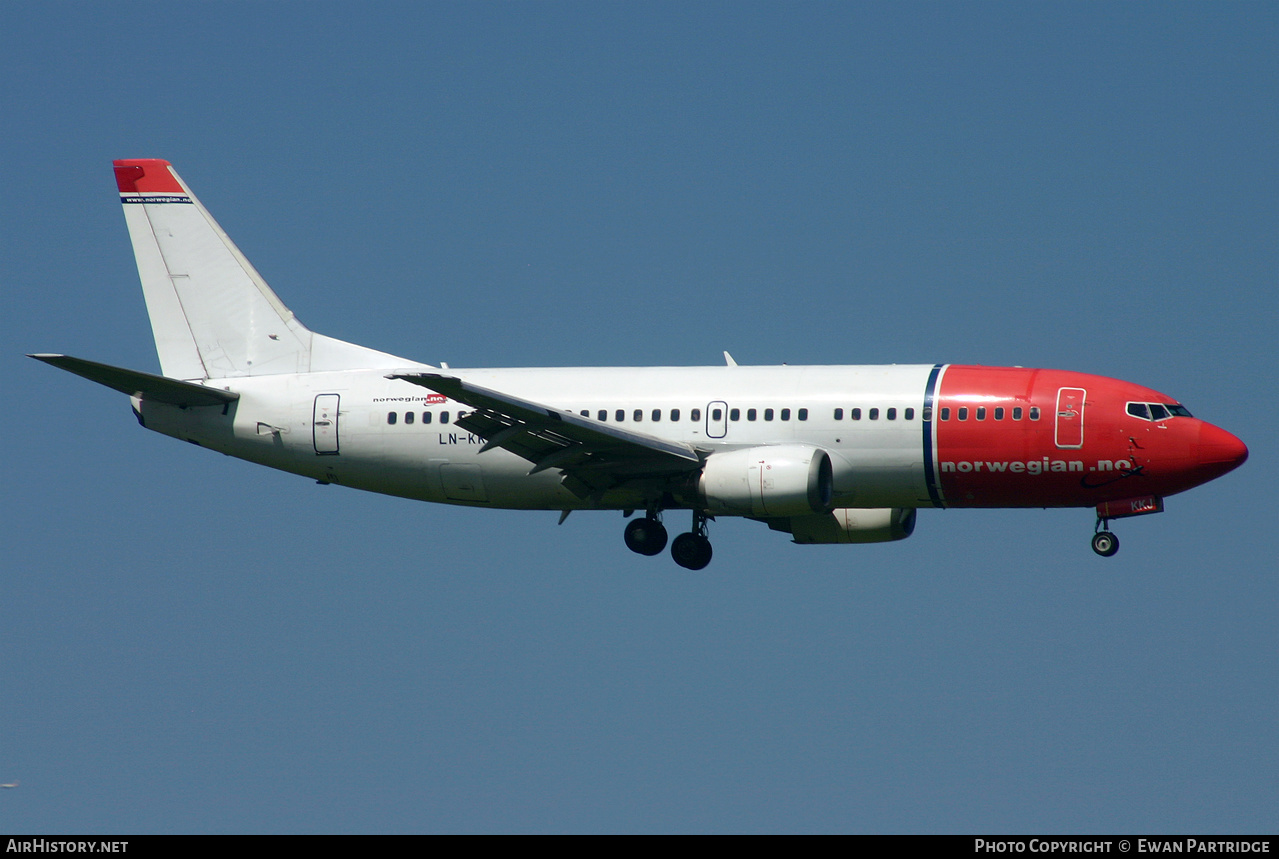 Aircraft Photo of LN-KKJ | Boeing 737-36N | Norwegian | AirHistory.net #495863