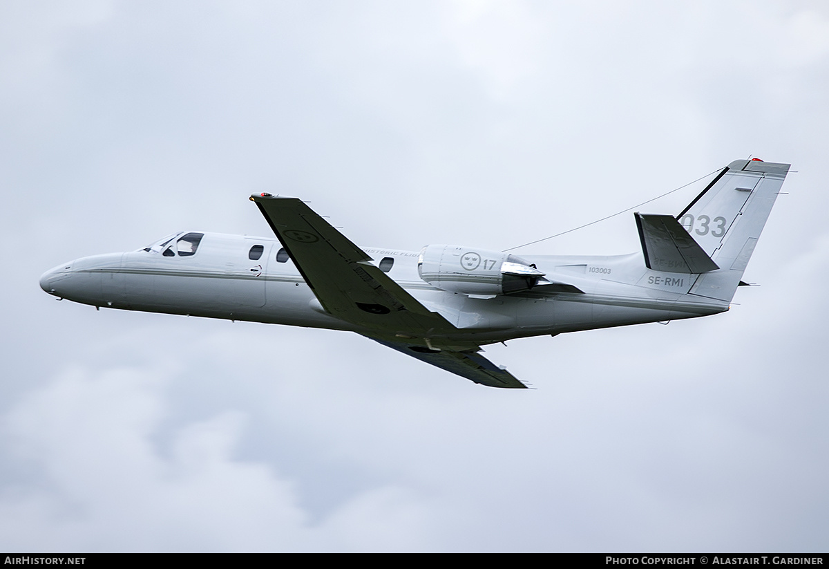 Aircraft Photo of SE-RMI / 103003 | Cessna 550 Citation Bravo | Swedish Air Force Historic Flight | Sweden - Air Force | AirHistory.net #495878