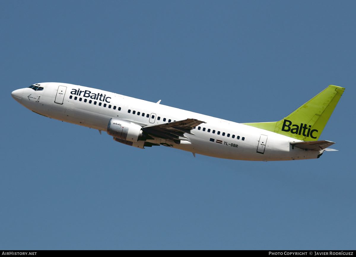 Aircraft Photo of YL-BBR | Boeing 737-31S | AirBaltic | AirHistory.net #495930