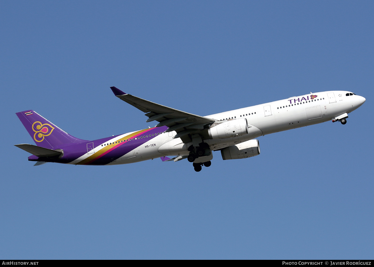 Aircraft Photo of HS-TEN | Airbus A330-343 | Thai Airways International | AirHistory.net #495939