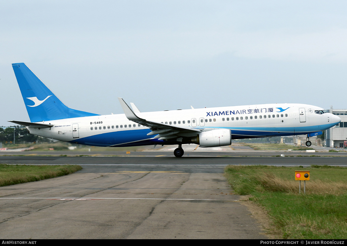 Aircraft Photo of B-5489 | Boeing 737-85C | Xiamen Airlines | AirHistory.net #495961
