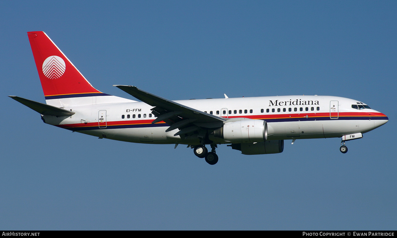 Aircraft Photo of EI-FFM | Boeing 737-73S | Meridiana | AirHistory.net #495979