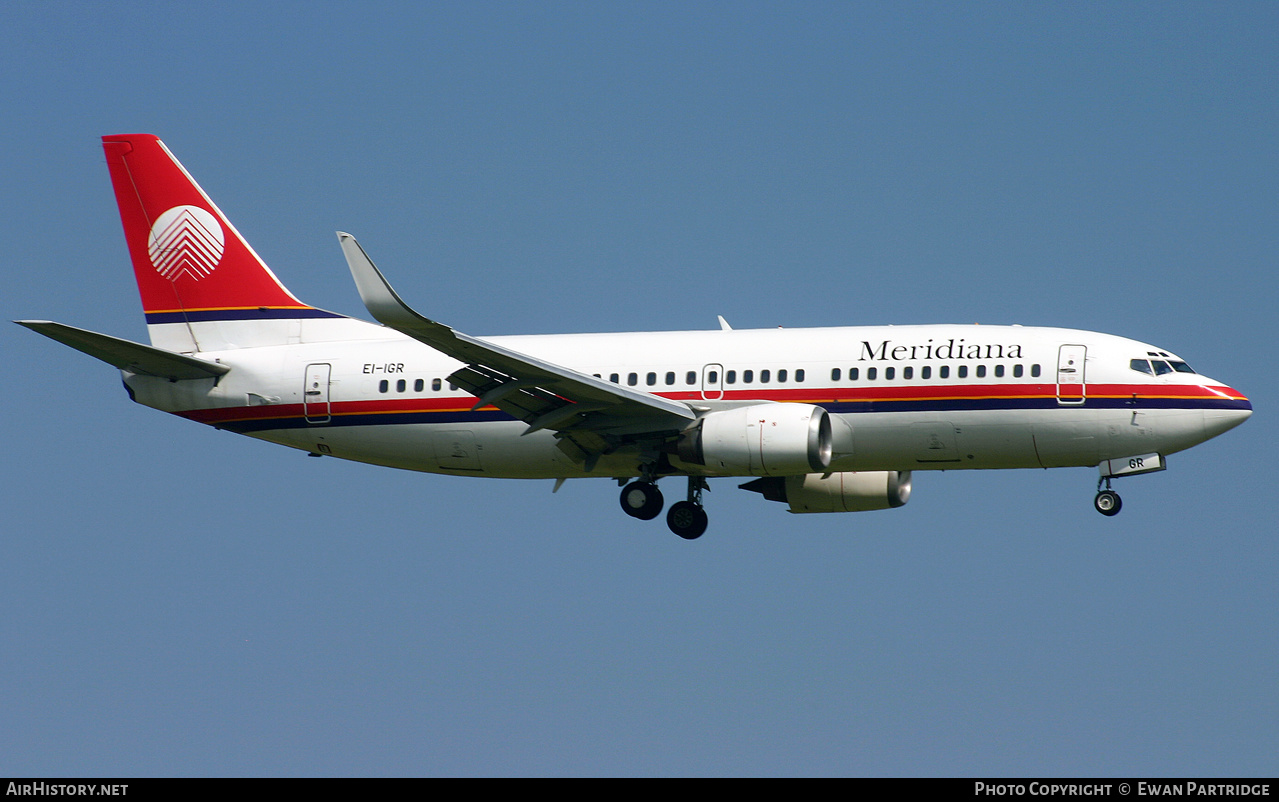 Aircraft Photo of EI-IGR | Boeing 737-36N | Meridiana | AirHistory.net #495995