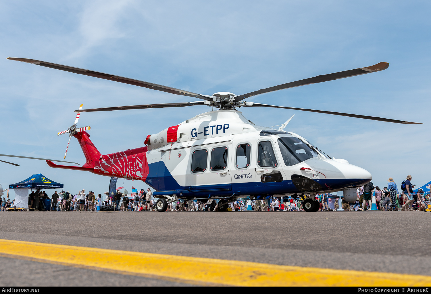 Aircraft Photo of G-ETPP | AgustaWestland AW-139 | QinetiQ | AirHistory.net #495998