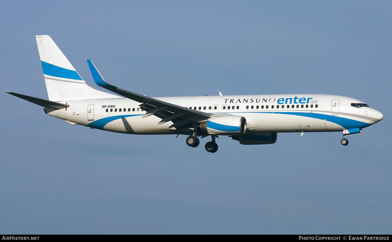 Aircraft Photo of SP-ENX | Boeing 737-8Q8 | Enter Air | AirHistory.net #496012