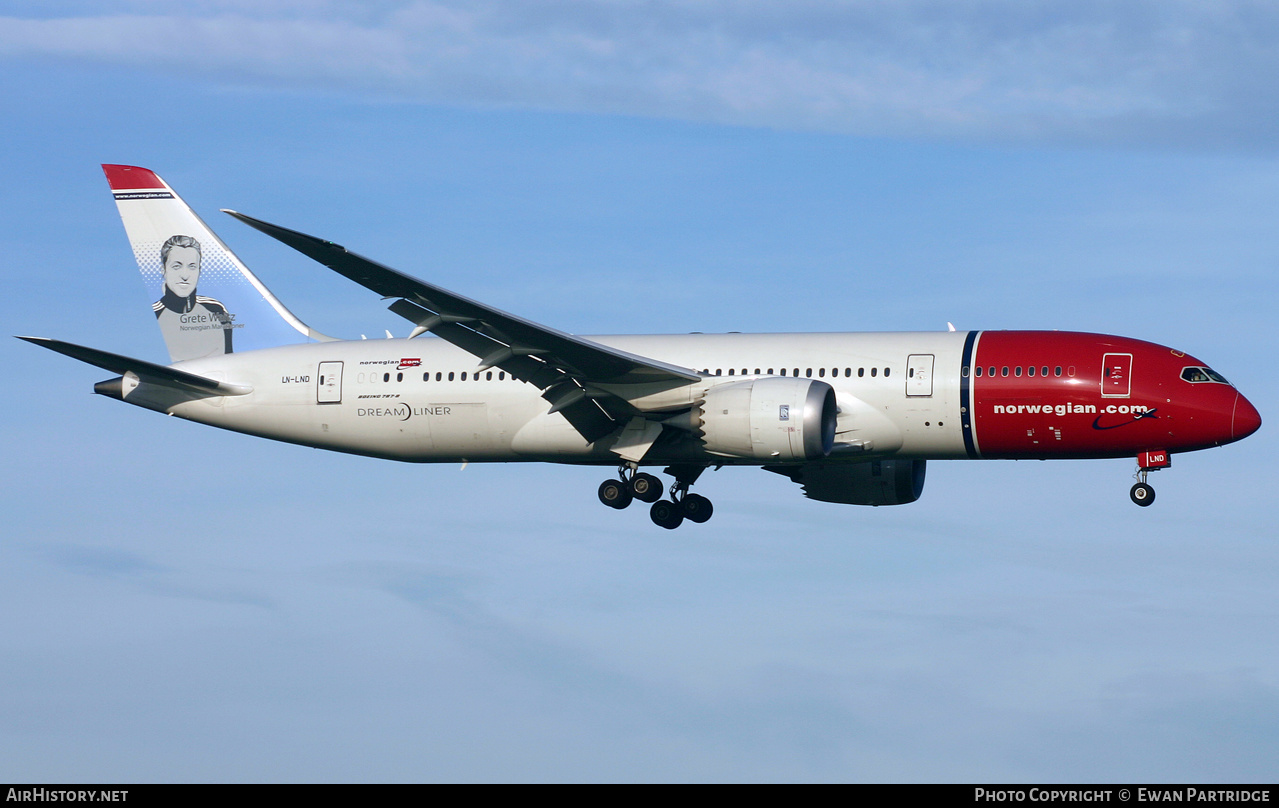 Aircraft Photo of LN-LND | Boeing 787-8 Dreamliner | Norwegian | AirHistory.net #496014