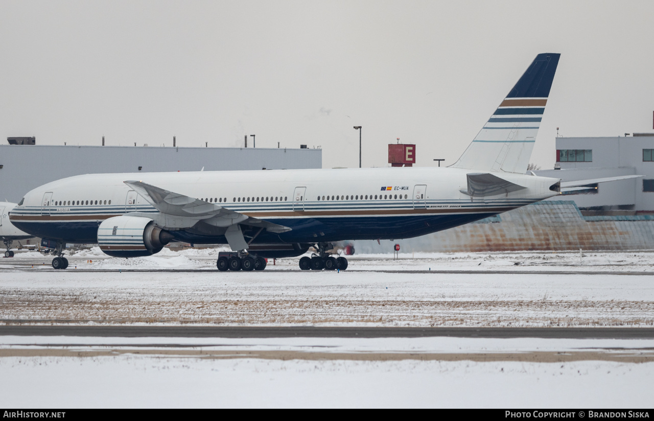 Aircraft Photo of EC-MUA | Boeing 777-212/ER | Privilege Style | AirHistory.net #496024