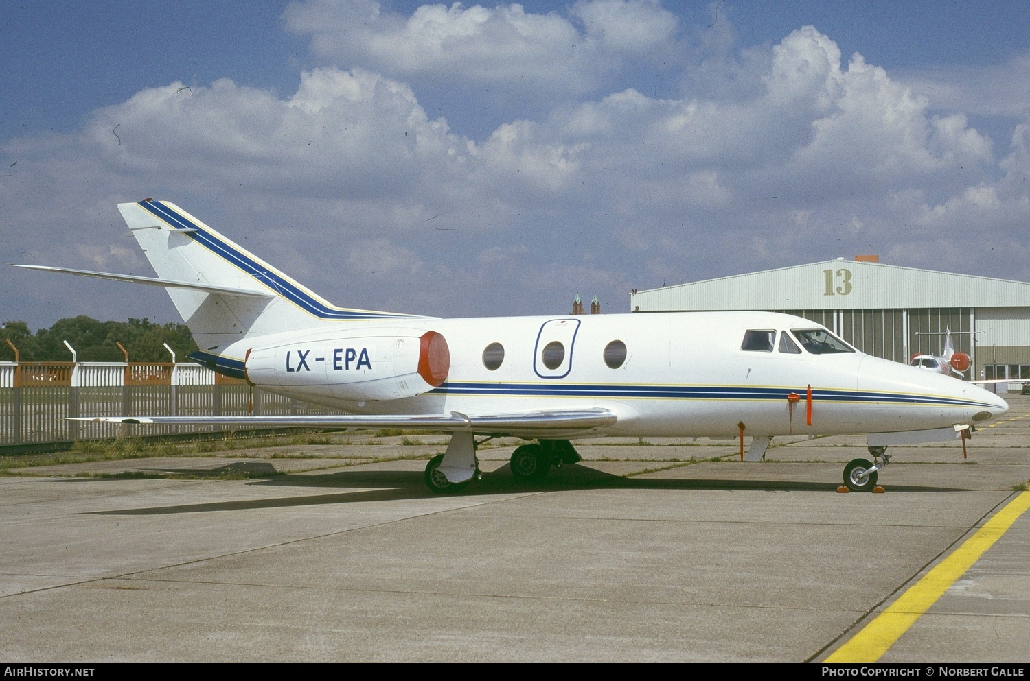 Aircraft Photo of LX-EPA | Dassault Falcon 10 | AirHistory.net #496032