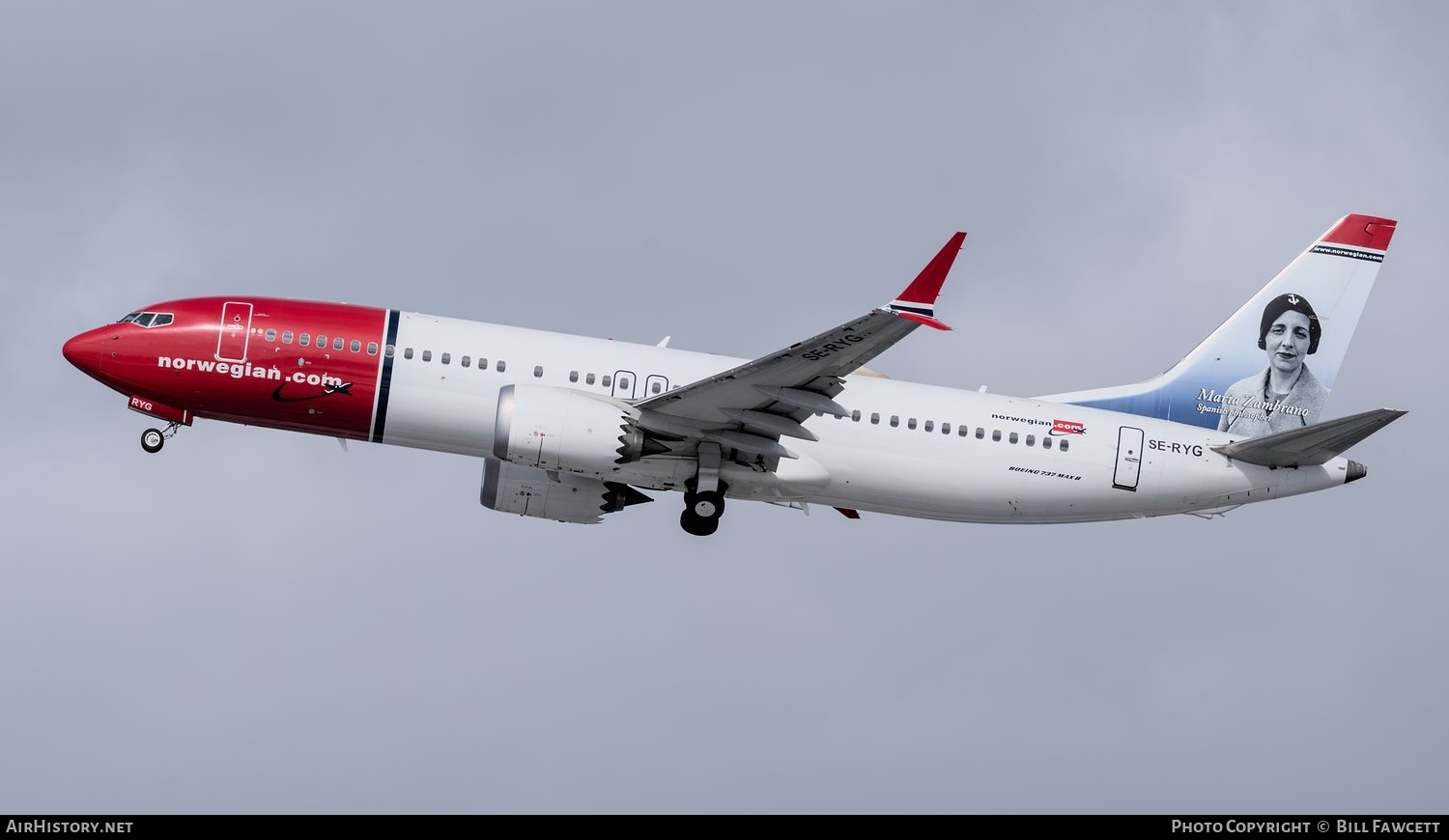 Aircraft Photo of SE-RYG | Boeing 737-8 Max 8 | Norwegian | AirHistory.net #496036