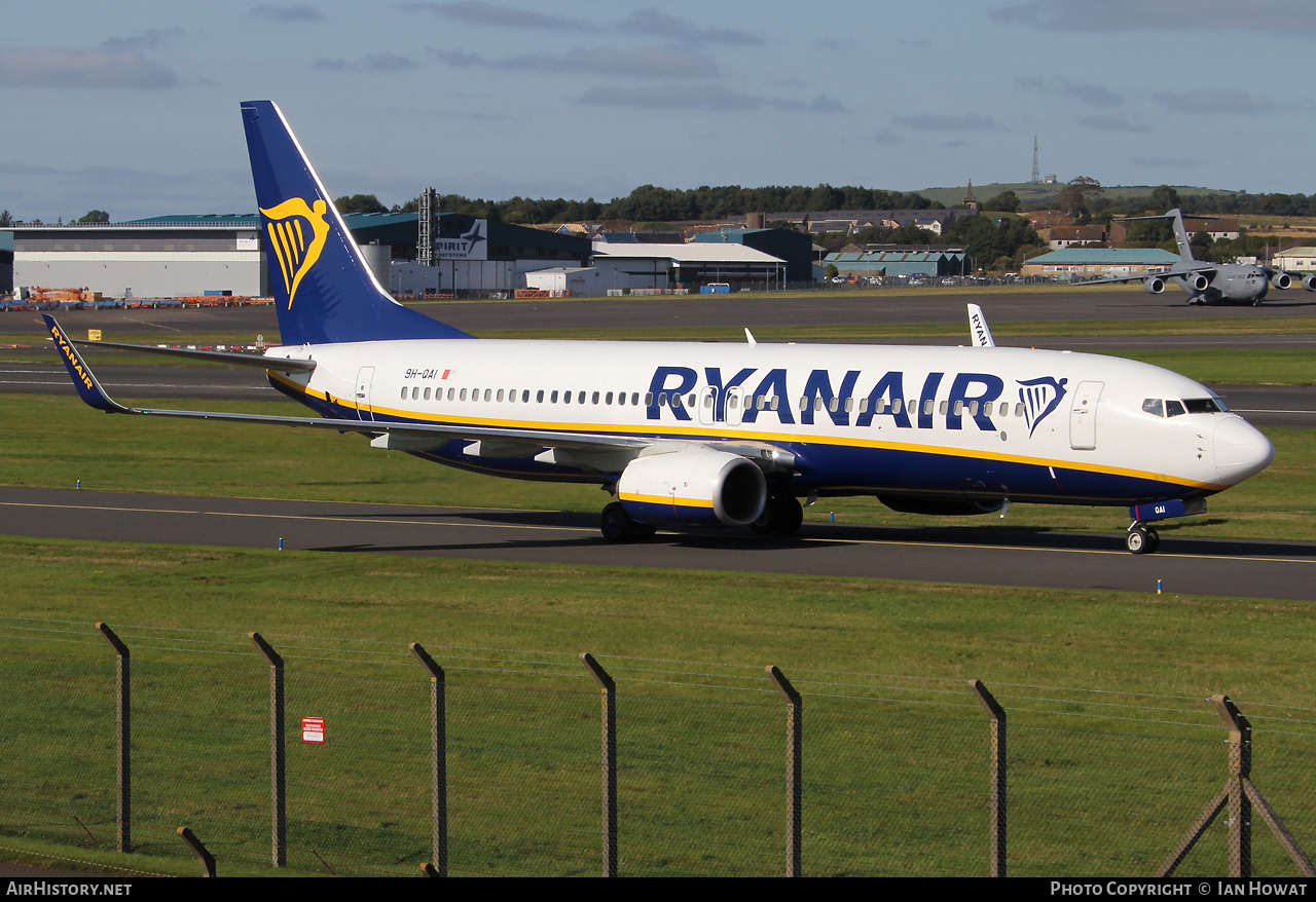 Aircraft Photo of 9H-QAI | Boeing 737-800 | Ryanair | AirHistory.net #496059