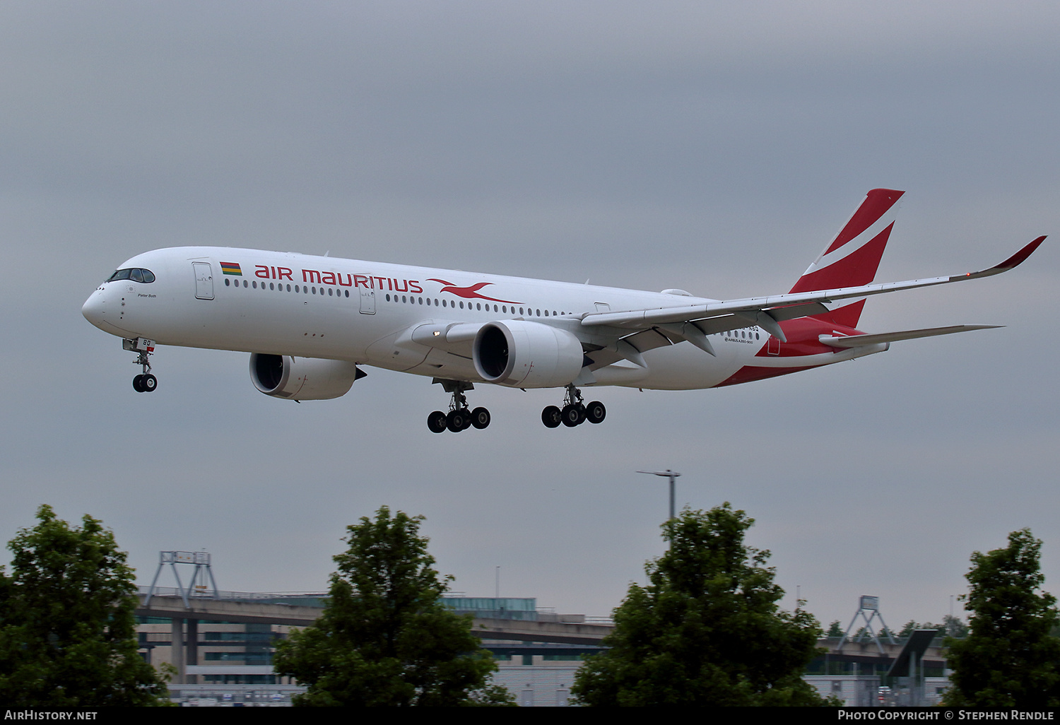 Aircraft Photo of 3B-NBQ | Airbus A350-941 | Air Mauritius | AirHistory.net #496061