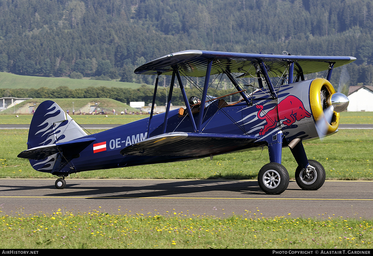 Aircraft Photo of OE-AMM | Boeing E75 Kaydet | Red Bull | AirHistory.net #496117