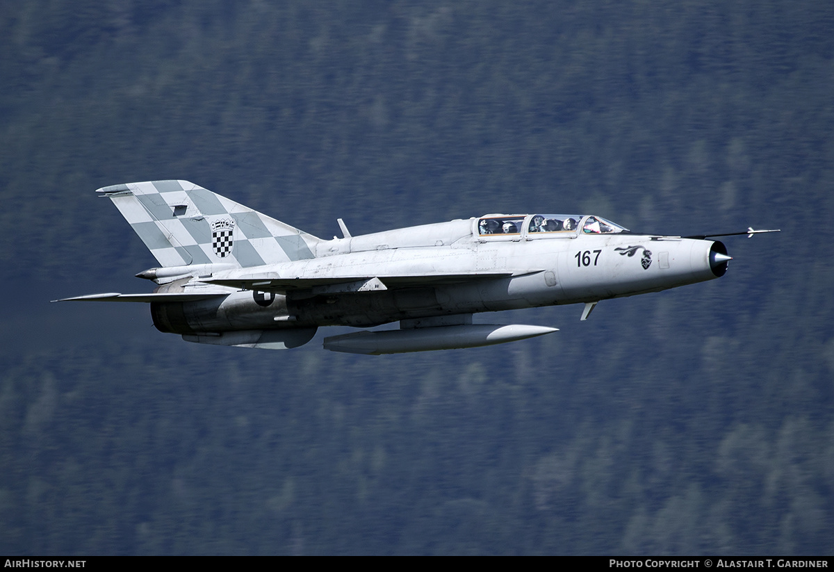 Aircraft Photo of 167 | Mikoyan-Gurevich MiG-21UMD | Croatia - Air Force | AirHistory.net #496152