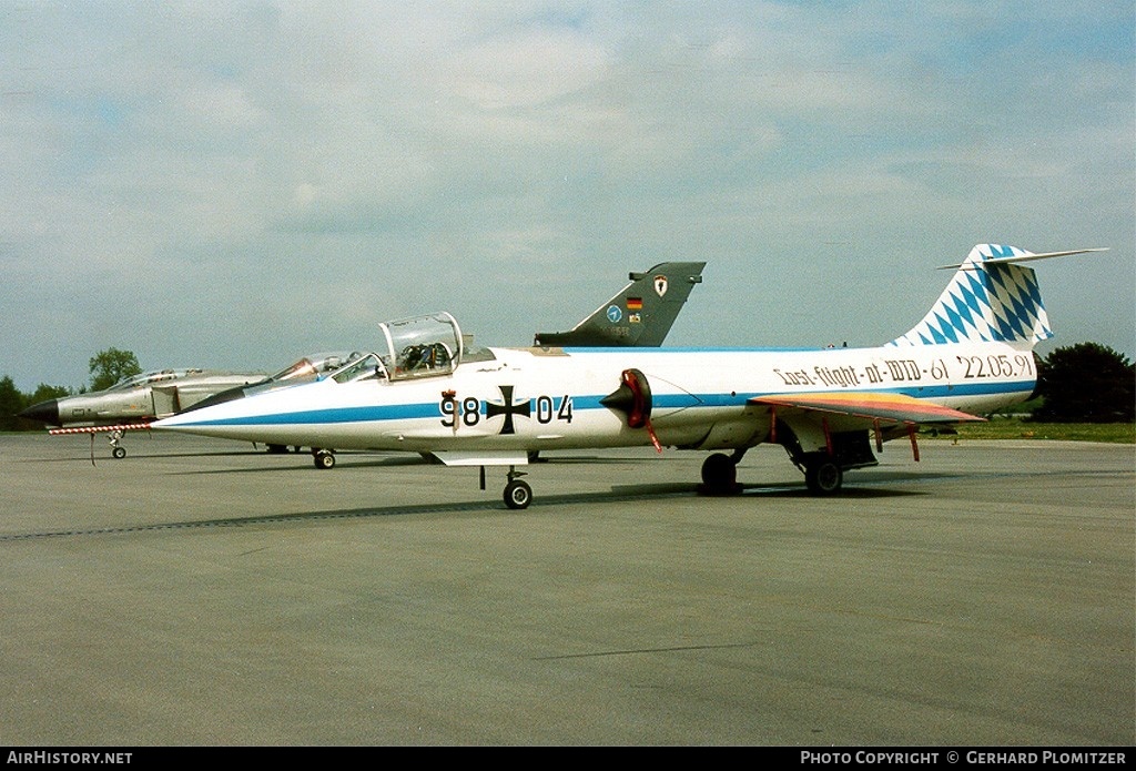 Aircraft Photo of 9804 | Lockheed F-104G Starfighter | Germany - Air Force | AirHistory.net #496159