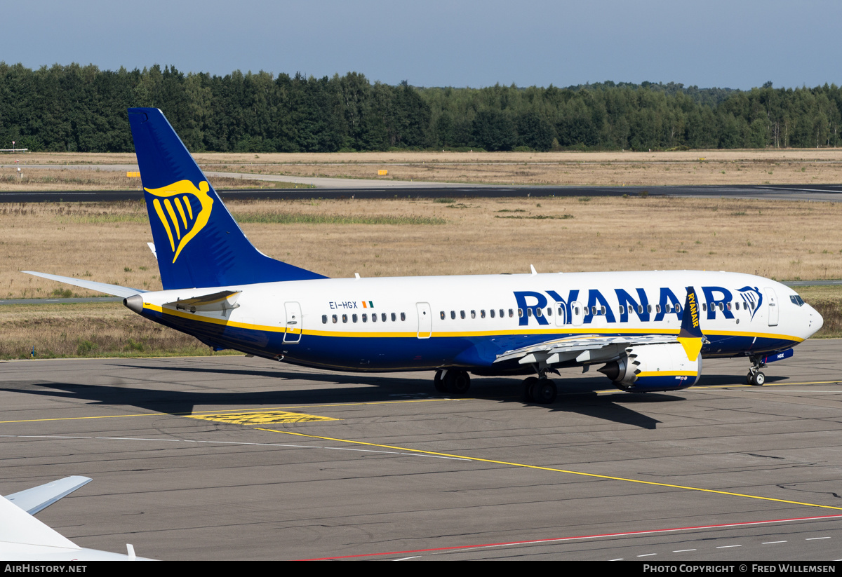 Aircraft Photo of EI-HGX | Boeing 737-8200 Max 200 | Ryanair | AirHistory.net #496196