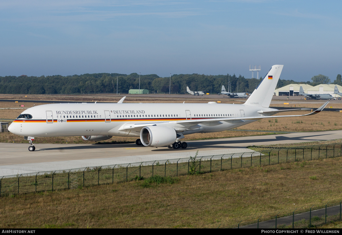 Aircraft Photo of 1003 | Airbus A350-941 | Germany - Air Force | AirHistory.net #496200