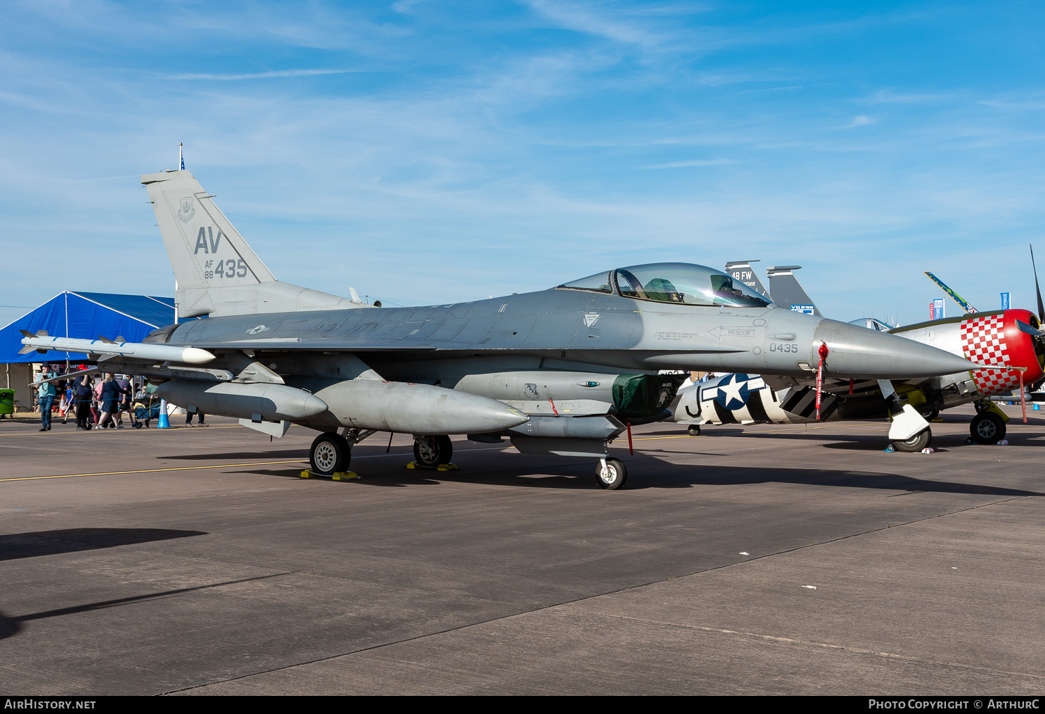 Aircraft Photo of 88-0435 / AF88-435 | General Dynamics F-16CM Fighting Falcon | USA - Air Force | AirHistory.net #496250
