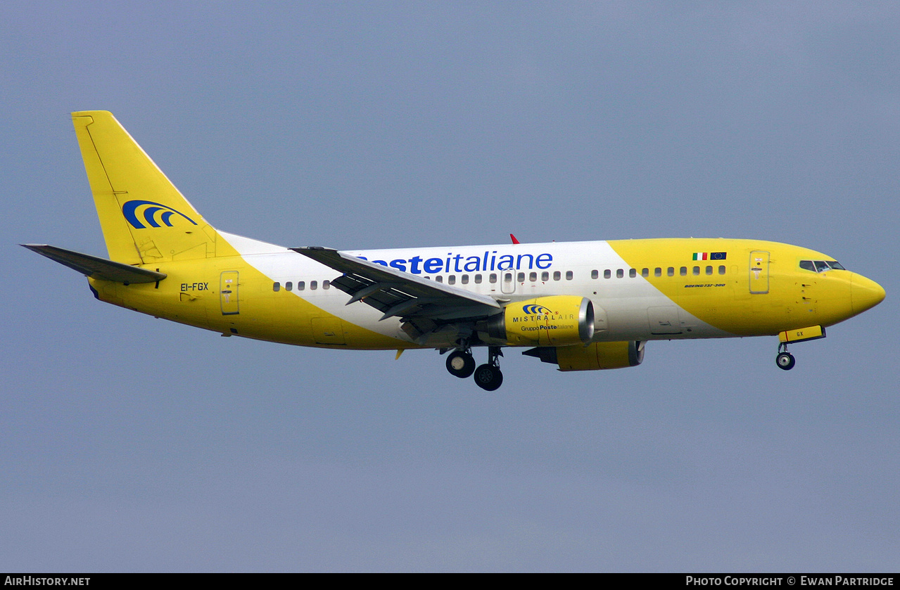 Aircraft Photo of EI-FGX | Boeing 737-3Q8(QC) | Poste Italiane | AirHistory.net #496253