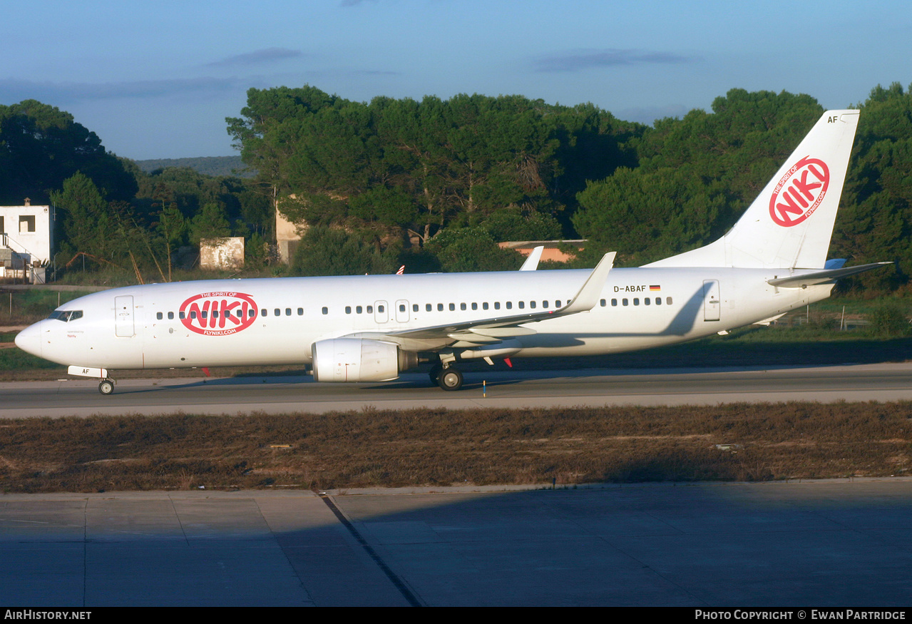 Aircraft Photo of D-ABAF | Boeing 737-86J | Niki | AirHistory.net #496298