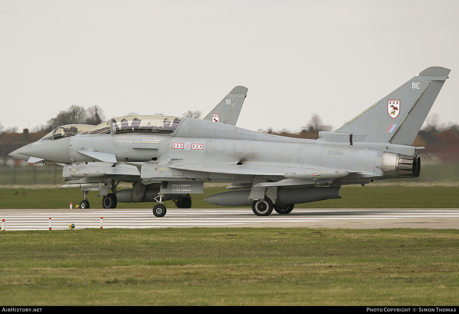 Aircraft Photo of ZJ806 | Eurofighter EF-2000 Typhoon T1 | UK - Air Force | AirHistory.net #496305