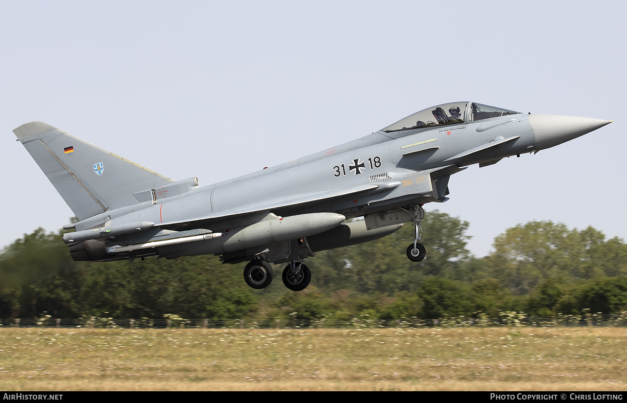 Aircraft Photo of 3118 | Eurofighter EF-2000 Typhoon S | Germany - Air Force | AirHistory.net #496339