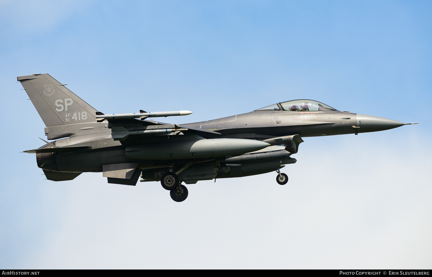 Aircraft Photo of 91-0418 / AF91-418 | Lockheed F-16CM Fighting Falcon | USA - Air Force | AirHistory.net #496379