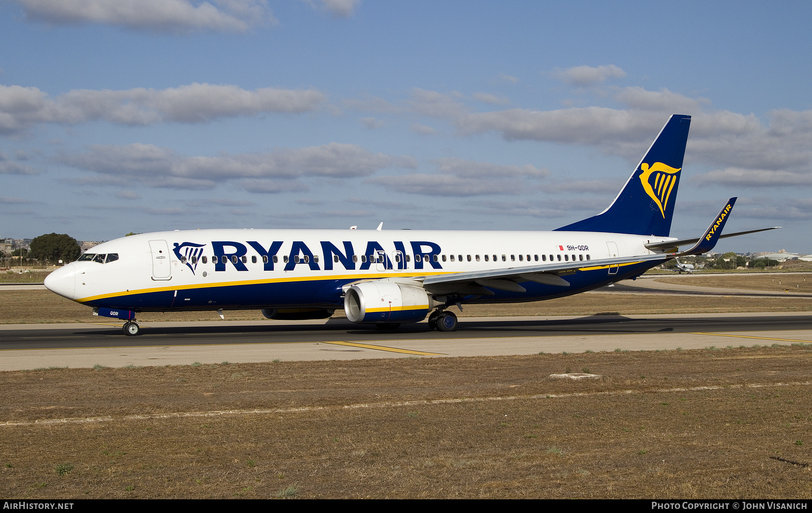Aircraft Photo of 9H-QDR | Boeing 737-800 | Ryanair | AirHistory.net #496419