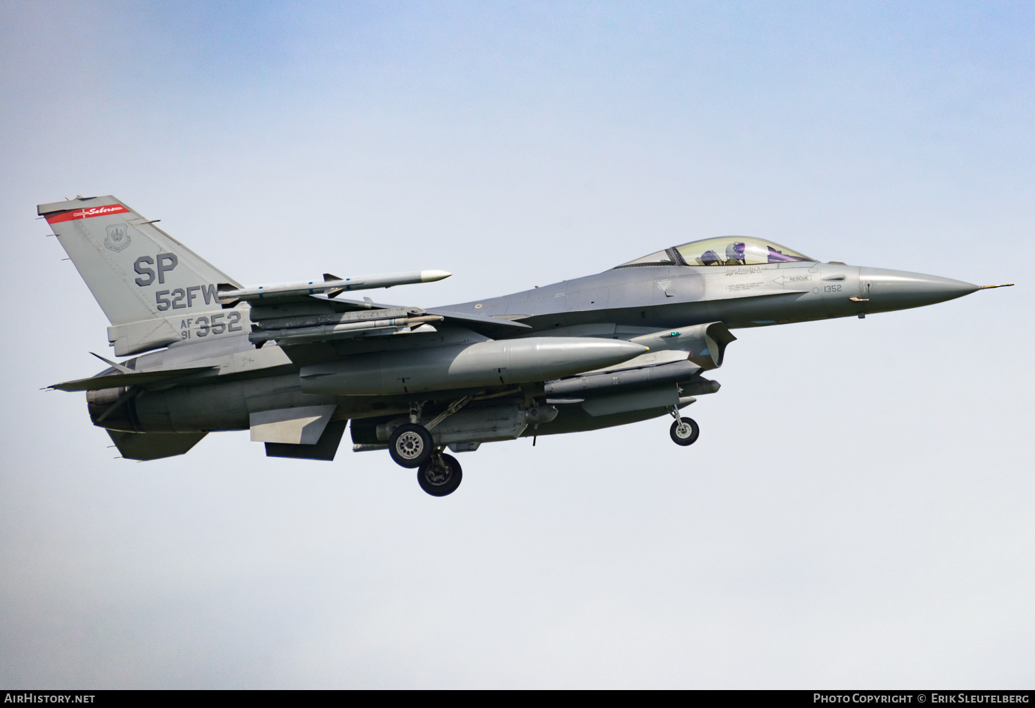 Aircraft Photo of 91-0352 / AF91-352 | Lockheed F-16CM Fighting Falcon | USA - Air Force | AirHistory.net #496426