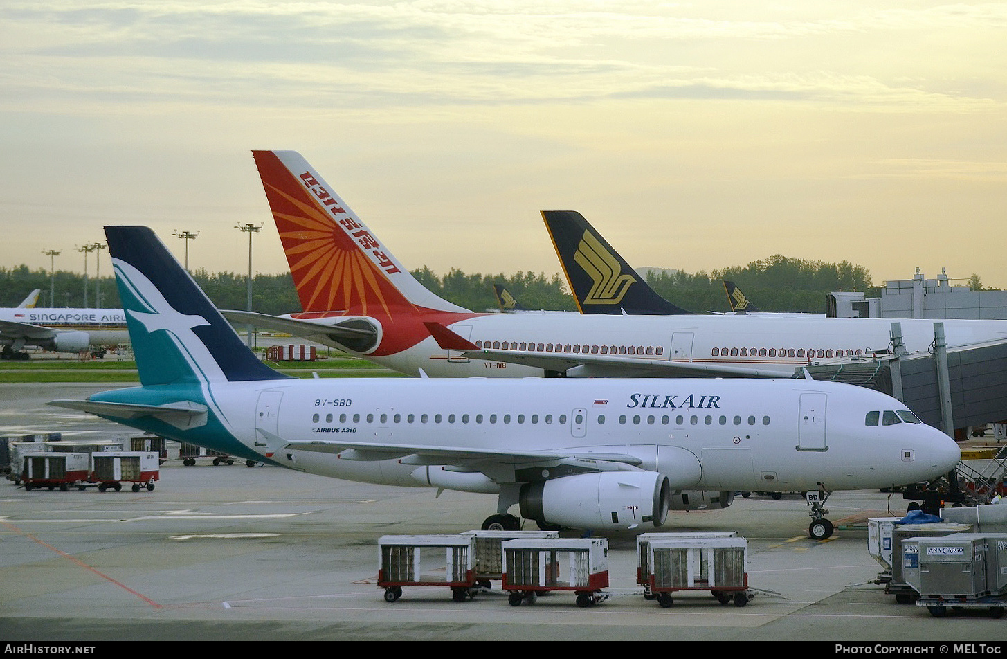 Aircraft Photo of 9V-SBD | Airbus A319-132 | SilkAir | AirHistory.net #496441