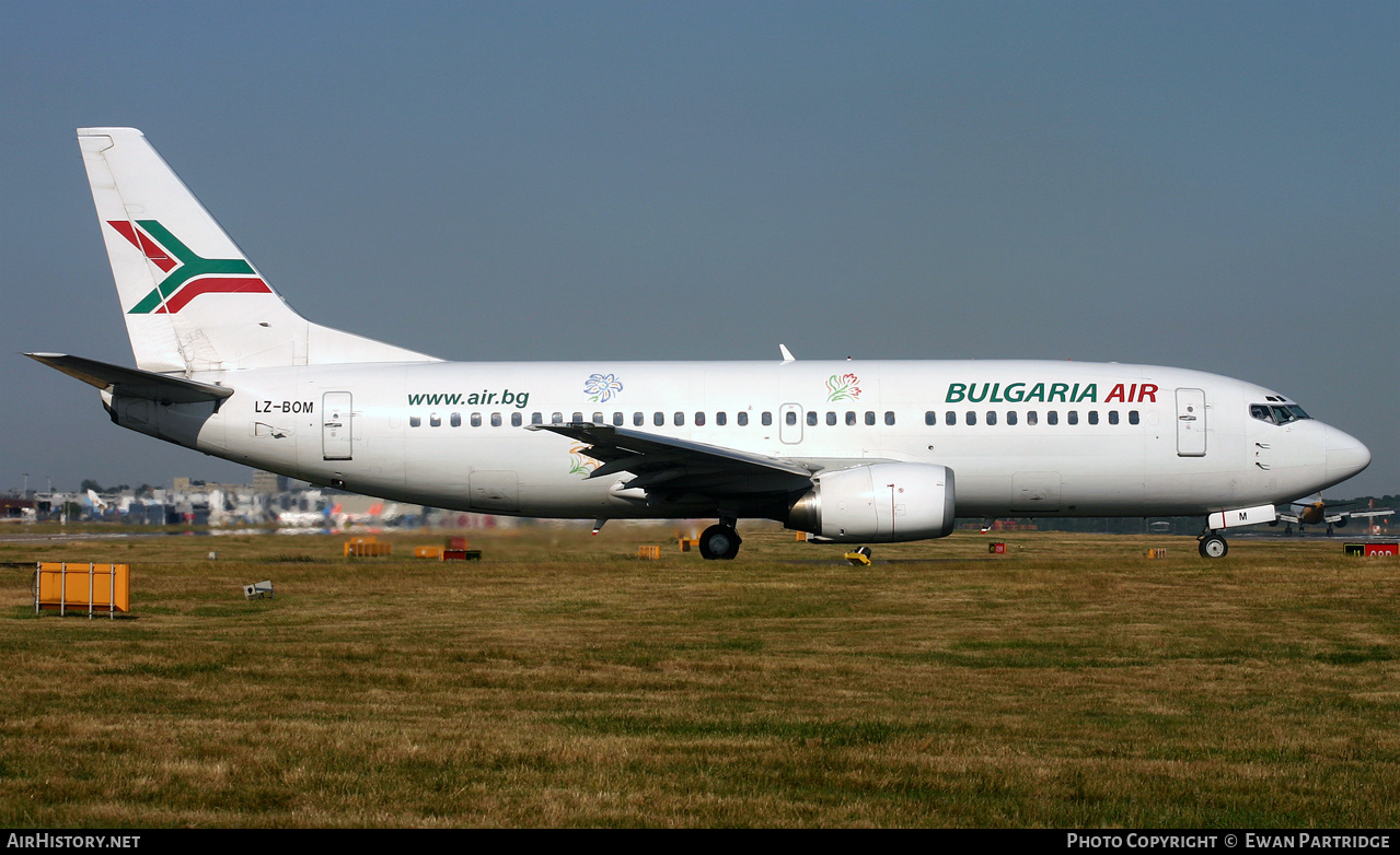 Aircraft Photo of LZ-BOM | Boeing 737-31S | Bulgaria Air | AirHistory.net #496449