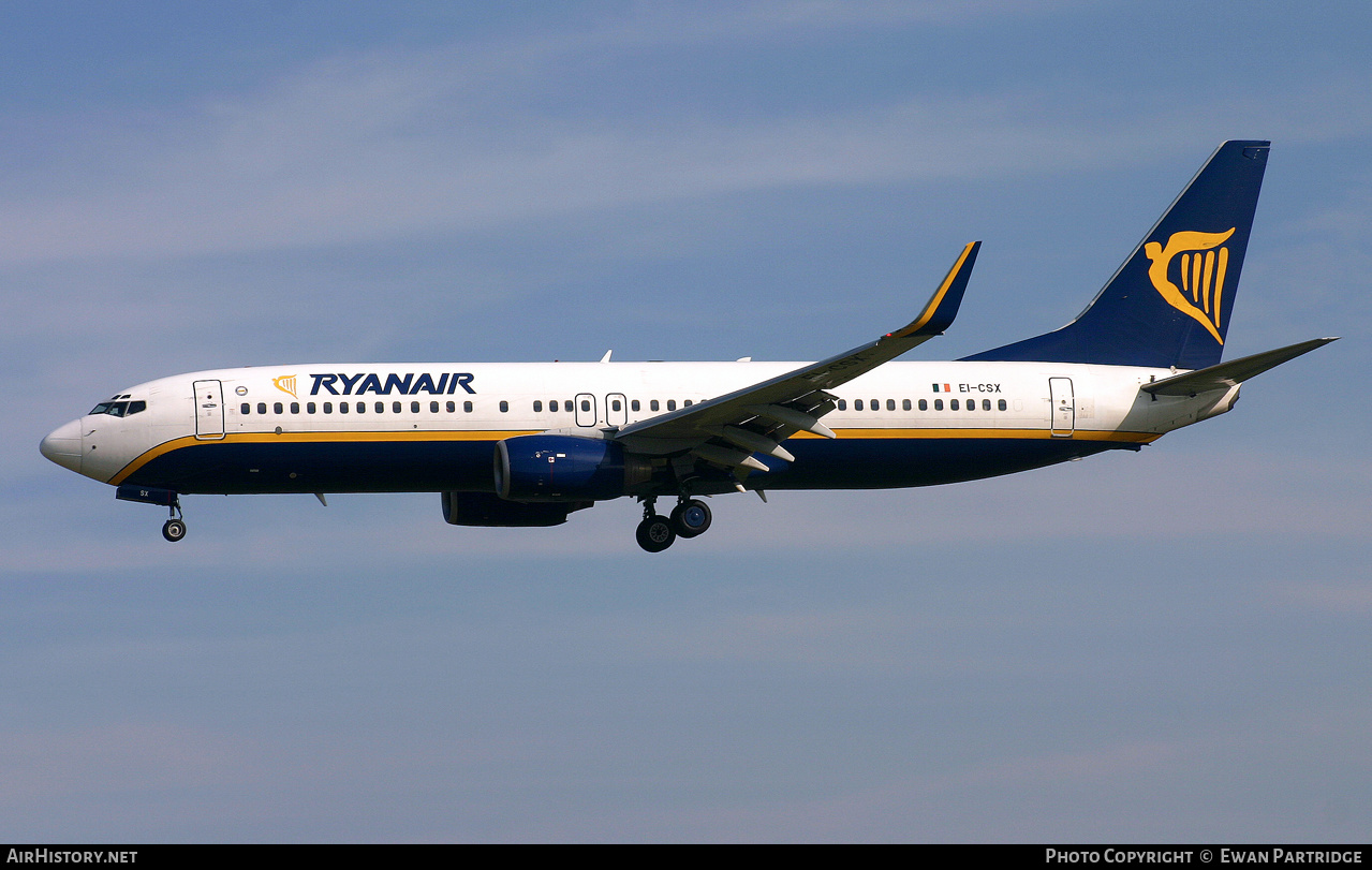 Aircraft Photo of EI-CSX | Boeing 737-8AS | Ryanair | AirHistory.net #496459