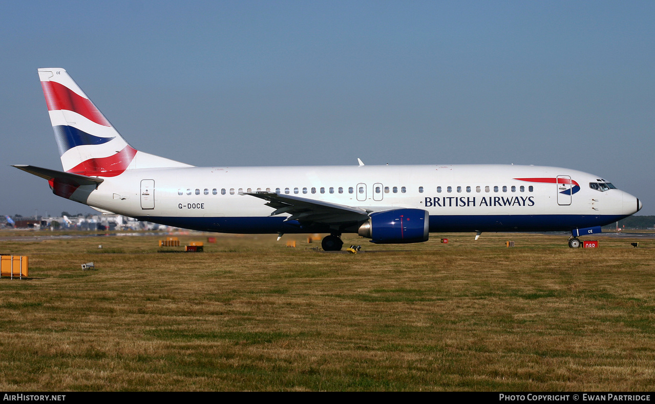 Aircraft Photo of G-DOCE | Boeing 737-436 | British Airways | AirHistory.net #496461