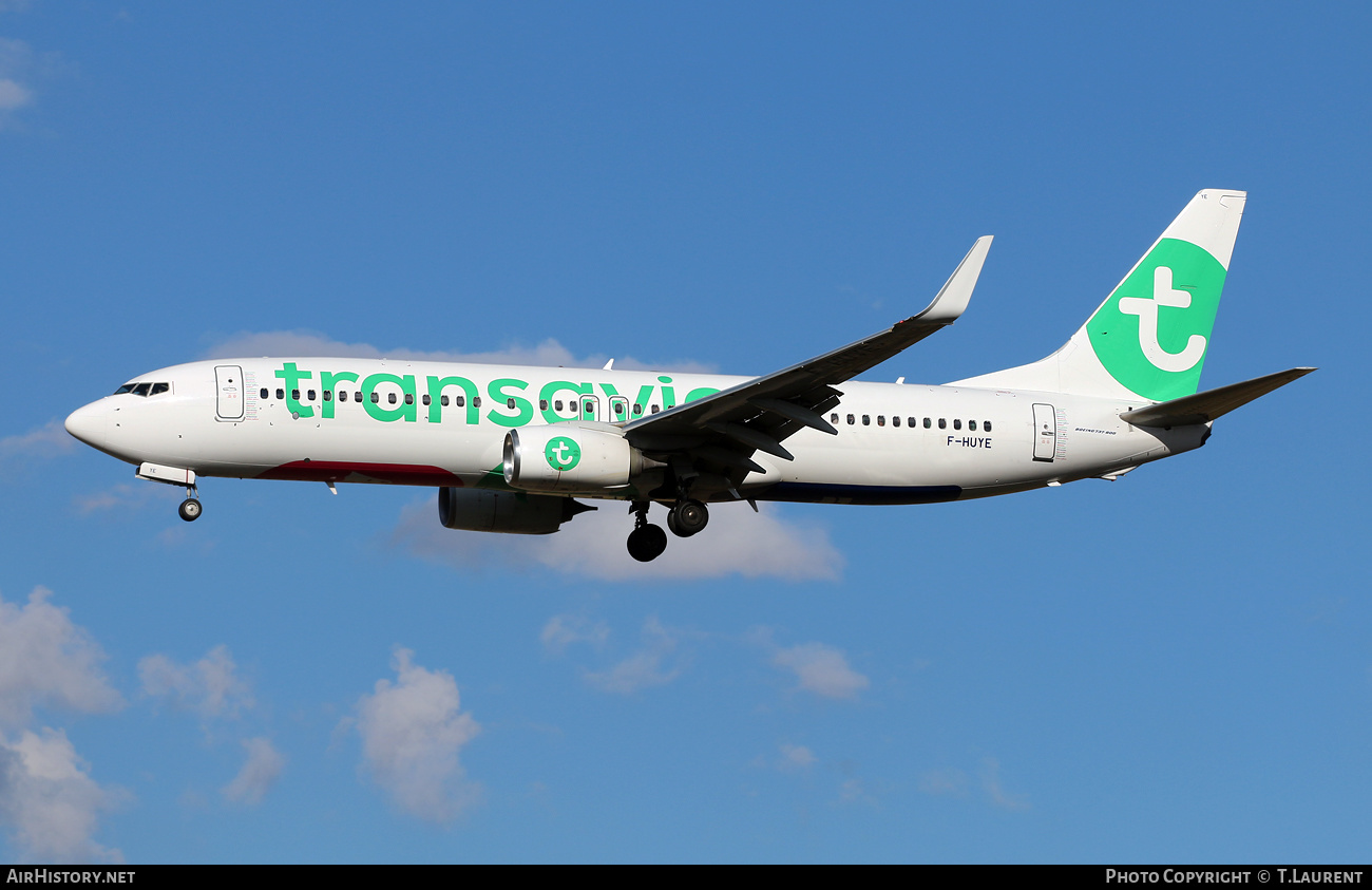 Aircraft Photo of F-HUYE | Boeing 737-800 | Transavia | AirHistory.net #496466