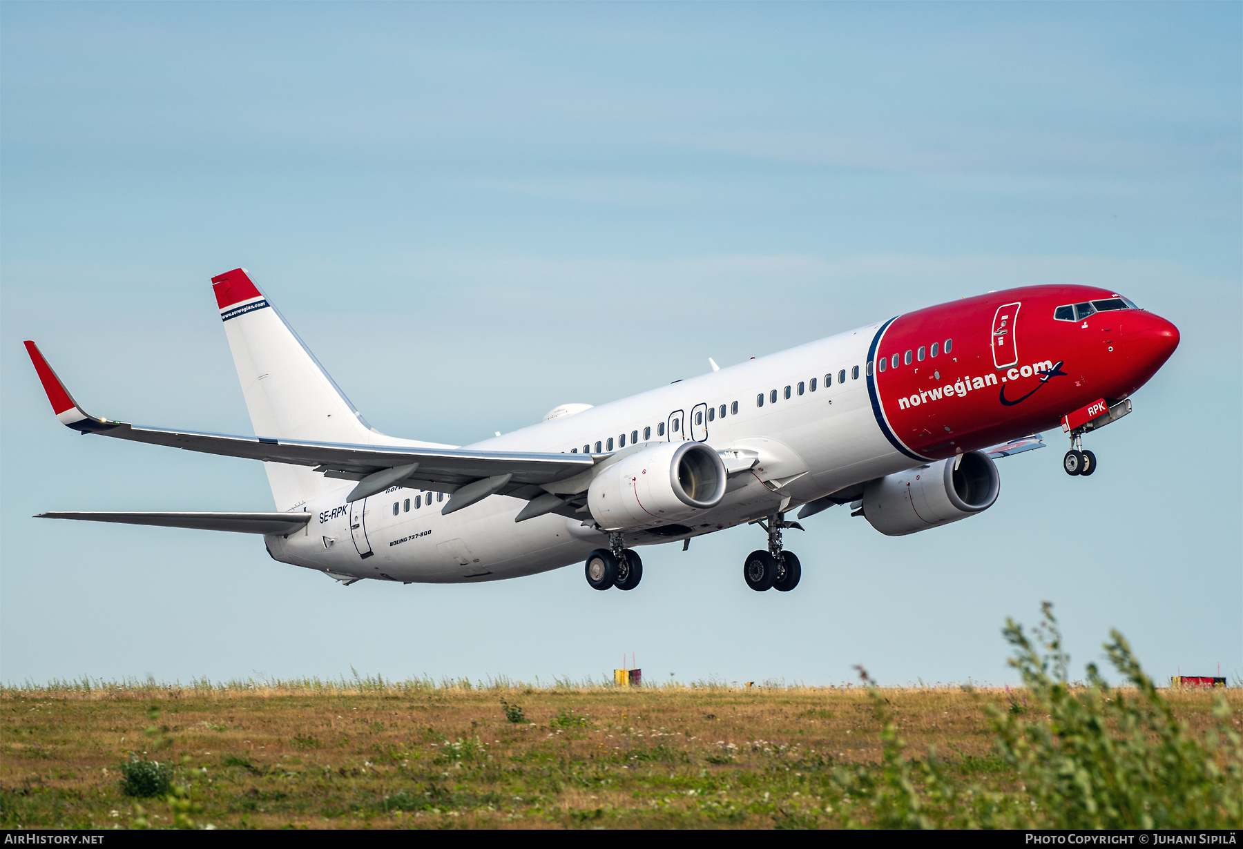 Aircraft Photo of SE-RPK | Boeing 737-8JP | Norwegian | AirHistory.net #496493