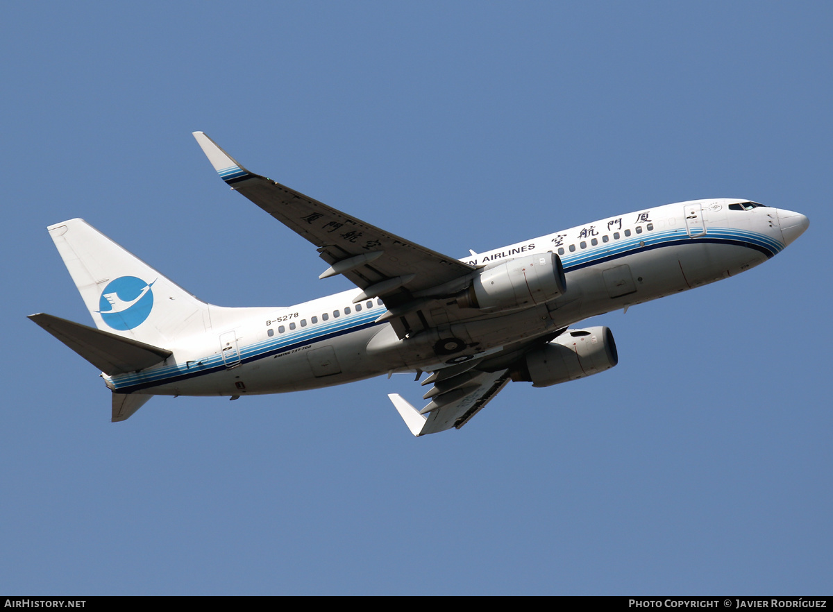 Aircraft Photo of B-5278 | Boeing 737-75C | Xiamen Airlines | AirHistory.net #496510