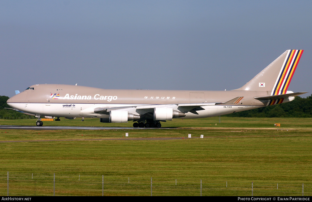 Aircraft Photo of HL7419 | Boeing 747-48EF/SCD | Asiana Airlines Cargo | AirHistory.net #496533