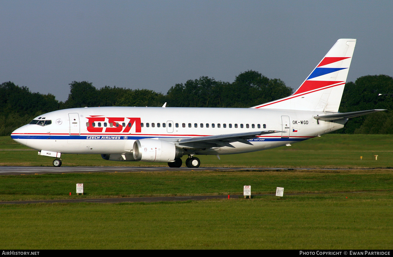 Aircraft Photo of OK-WGD | Boeing 737-59D | ČSA - Czech Airlines | AirHistory.net #496539