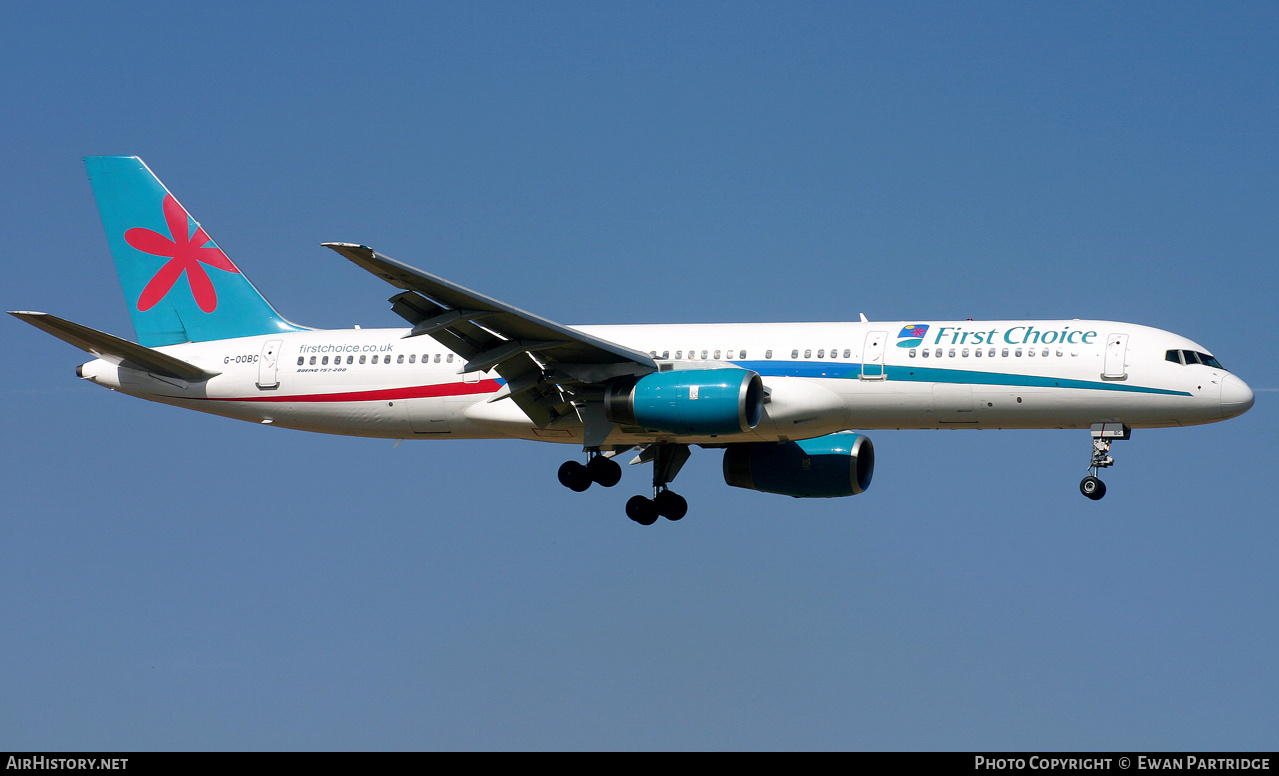 Aircraft Photo of G-OOBC | Boeing 757-28A | First Choice Airways | AirHistory.net #496544