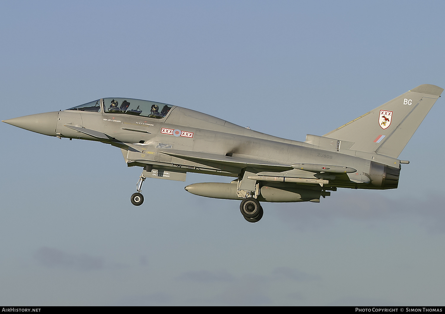 Aircraft Photo of ZJ808 | Eurofighter EF-2000 Typhoon T1 | UK - Air Force | AirHistory.net #496550