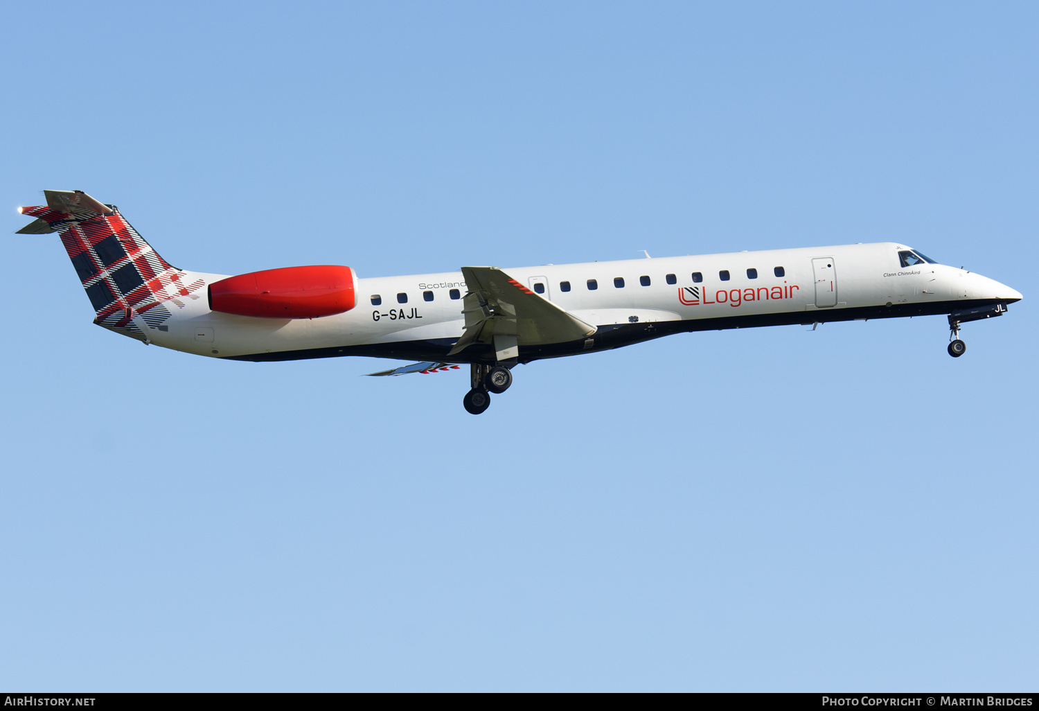 Aircraft Photo of G-SAJL | Embraer ERJ-145EP (EMB-145EP) | Loganair | AirHistory.net #496571