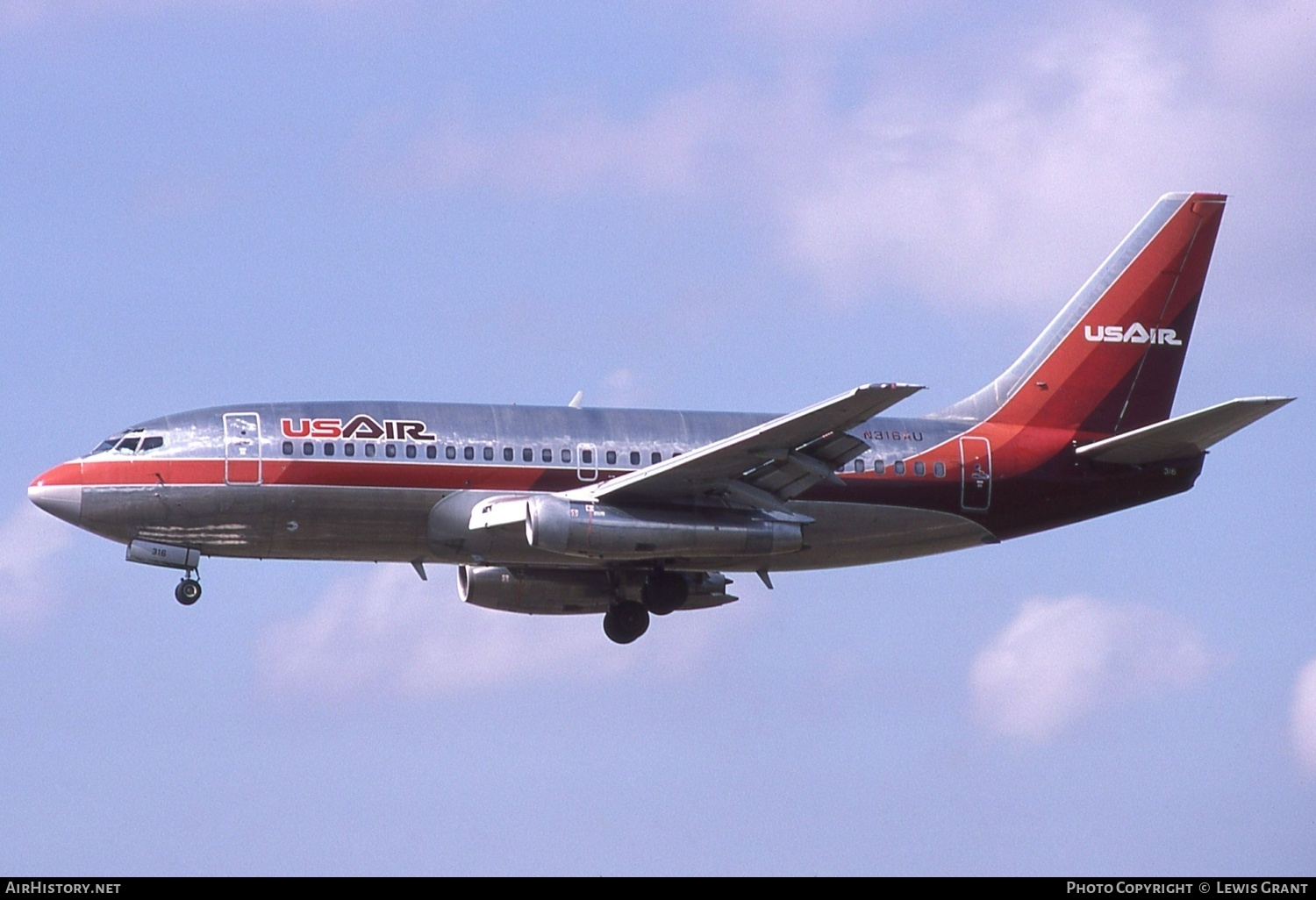 Aircraft Photo of N316AU | Boeing 737-2B7/Adv | USAir | AirHistory.net #496595